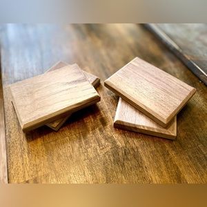 Hand crafted Walnut coasters